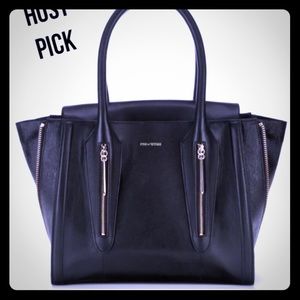 Pour La Victoire Riche Leather Tote Black